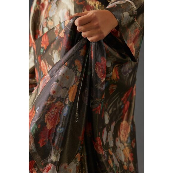 NWT Anthropologie Caballero Deep V-Neck Maxi Dress XXS - Picture 3 of 5